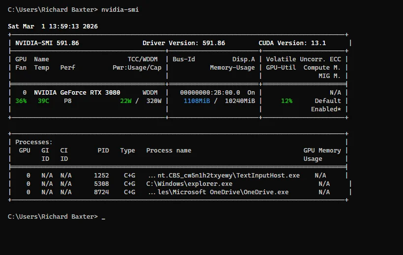 Detección local de texto de IA con Python y una GPU NVIDIA