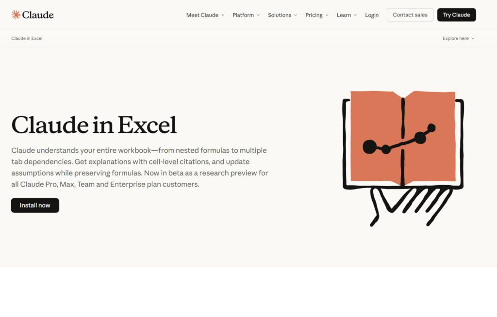 Imagen 1: Claude for Excel
